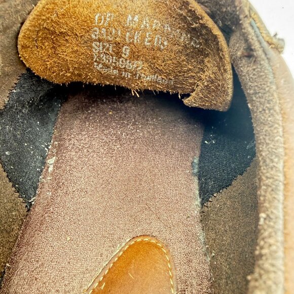 Dr Martens Men Size 9 Brown Leather Low Lace Up Air Cushioned Sole Shoes - Picture 10 of 12